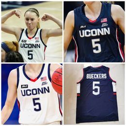NCAA Connecticut UConn Huskies Throwback # 5 Paige Bueckers College Basketball Jersey High School