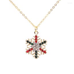 Pendant Necklaces Christmas Colorful For Women Tree Alloy Snowflake Snowman Necklace Festival Fashion Jewelry Accessory Trend Gift