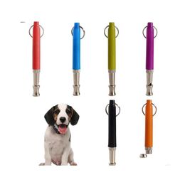 Other Dog Supplies Adjustable Pet Dog Whistle Antibarking Trasonic Sound Training Flute Pets Interaction Discipline Supplies Invento Dhq96