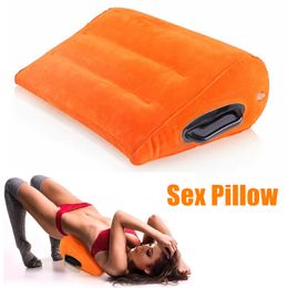 Descompress￣o brinquedo adultos sexo amor travesseiro casais posi￧￵es almofadas de ajuda infl￡vel travesseiros de carro leito de sexo mobili￡rio er￳tico tri￢ngulo er￳tico