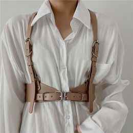 Belts Luxury Women's Harness Bra Lether Suspenders Fashion Belts For Women Sexy Girls Corset Belts Shirt Dress Vest 221205