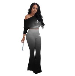 2023 Brand Designer Women Embroidery Letter Tracksuits Winter Spring Solid Colour 2 Piece Set Casual Jacket Pants Fashion Sports Suit Long Sleeve Clothes