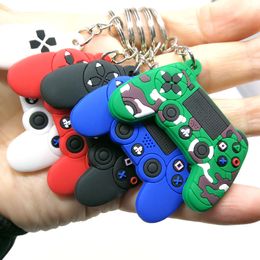 Game Handle Keychains Rings Fashion PVC Pendants Joystick Model Simulation Machine Toy Keyring Car Key Chains Holder Bag Charm Men Trinket Gift Accessories