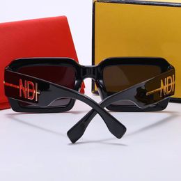 Ladies Designer Sunglasses F Square Frame Retro Mans Sunglass Outdoor Beach Holiday Eyeglasses For Woman Mens Sun Glasses With Box