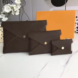 2021 High Quality KIRIGAMI POCHETTE handbag Design Wallet 3 piece Womens purse Coin Purses Double hasp Wallets Fold Card Holder Pa237E