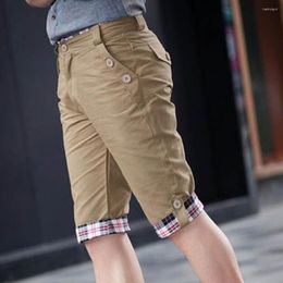 Men's Shorts Stylish Color Block Breathable Temperament Korean Style Pockets Surf Board