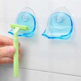 Storage Boxes Suction Cup Shaver Frame Plastic Manual Razor Shaving Rack Holder Cosmetic Organiser Home