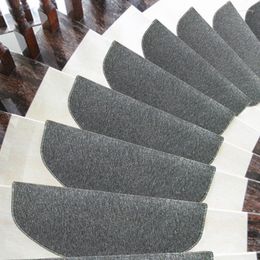 Carpets EHOMEBUY Carpet 2022 Stair Mats Home Sound Absorption Non Slip Solid Gray European Style Mechanical Wash Sold By 1 Piece