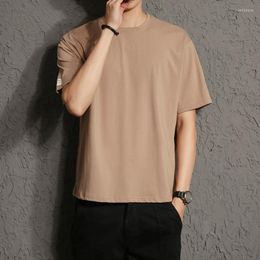 Men's T Shirts Autumn And Winter Fashion Slim Solid Colour Round Neck Europe The United States Simple