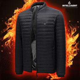 Mens Jackets 4 Heating Zones Electric USB Heated by Graphene Men Smart Thermostat Waterproof Coat Outdoor Clothing Snow Winter RXM686 221206
