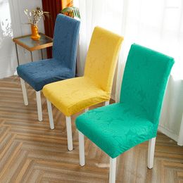 Chair Covers Anti-Slip Cover Elastic Dining Decorative Thick Polyester Spandex For Room Kitchen Solid Protect