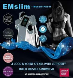 Salon use HIEMT EMS Therapy slimming Vertical 4 Handles Emslim Neo High Intensity Focused Electromagnetic build muscle Body Sculpting Machine With RF