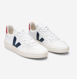 Casual Shoes French series small white shoes women's and men's lovers' leather sports fashion shoes