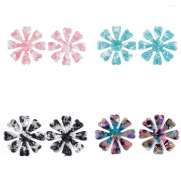 Charms 2Pcs Cellulose Acetate Resin Flower Pendants For DIY Necklace Earrings Charm Jewelry Accessories Craft Making 46x46x2.5mm