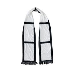 Sublimation Scarves with Tassels Double Sided Scarf for Sublimation Thermal Transfer Towel Wholesale Blanks b1206