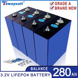 3.2V 280Ah Lifepo4 Rechargable Battery Pack Grade A New Lithium Iron Phosphate Prismatic Power Solar Original QR-code RV PV Car