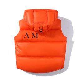 Winter Designer Jacket Men women gilet Down Vest Homme Vests Gilet Parkas Coat Hooded orange black Outerwear Waterproof For Mens Windbreaker Thick sleeveless