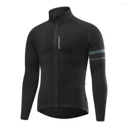 Racing Jackets Men's Cycling Jacket 2022 Winter Thermal Fleece Bicycle Jersey Windproof Warm Bike Road Mtb Coat Mountain