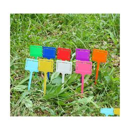 Garden Decorations Garden Decorations Plants Tags Marker Mini Plastic Labels Classification Card Insertion Tag Gardening Simplicity Dhbe9