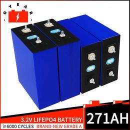 Rechargeable Lifepo4 Battery 3.2V 271Ah Lithium iron phosphate Cell Pack DIY 12V 24V 48V For RV Vans Campers Boat Solar Battery