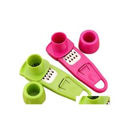 Fruit Vegetable Tools Tools Portable Mtifunctional Garlic Press Kitchen Vegetable Slicer Cooking Mini Cutter Ginger Grinder Invent Dhvom