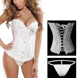 Slimming Belt Womens Floral Black Lace Trim Corset Overbust Waist Cincher Bustier Top Boned Body Shaper Bustier for Bride Bodyshaper Plus Size T221205