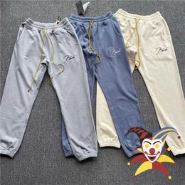 Men's Pants 2022ss Sweatpants Men Women Embroidered Drawstring Pants Trousers joggers T221205