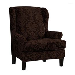 Chair Covers Wingback Fitted Wing Backed Armchair Slipcover With High Stretch For Living Dining Room Stretchable