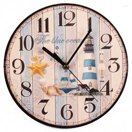 Wall Clocks Nordic Retro Wooden Clock Decoration Creative