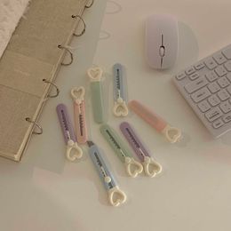 MINKYS Kawaii Mini Pocket Love Heart Art Utility Knife Express Box Knife Paper Cutter Craft Wrapping Tools Stationery