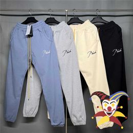 Men's Pants Heavy Fabric Sweatpants Men Women 1 1 Top Version Joggers Embroidered Drawstring Pants Trousers T221205