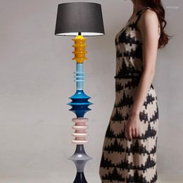 Floor Lamps Designer Foreign Macaron Retro Patchwork Speaker Living Room Lamp Minimalist Creative Study And Bedroom Sales Office