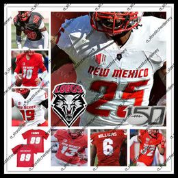 American College Football Wear New Mexico Lobos NMU College Football Jerseys Miles Kendrick Nathaniel Jones Sherod White Christian Washington Geordon Porter Luke