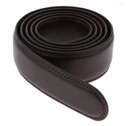 Belts Men Leather Strap Only Without Buckle Durable Replacement Stitched Design