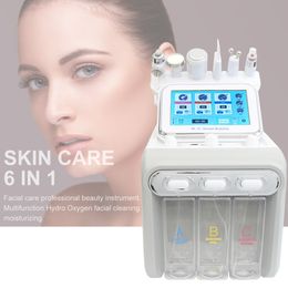 Multi-Functional Beauty Equipment 6 in 1 Hydrogen Oxygen Small Bubble Facial Beauty Machine H2O2 Hydro Dermabrasion Rejuvenation Tightening Skin Care Face Spa