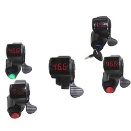 Electric Bike Finger Thumb Throttle With 3 Speed Key Switch Cruise Electric Display 22mm For Scooter Bicycle Ebike