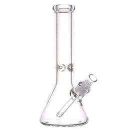 9mm Thick 14 Inch Clear Glass Water Bong Beaker Thick Oil Dab Rig Shisha 18mm Female Smoking Pipes