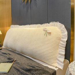 Pillow RZCortinas Bed Headboard Pillows Decor Home Princess Soft Velvet Bedside Backrest Removable Back S