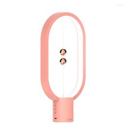 Table Lamps Touch Control Intelligent Balance Magnetic Suction Half-air Switch LED Lamp USB Rechargeable Home Life Reading Night Light