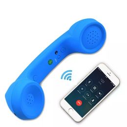 Data Frog Wireless Retro Phone Handset och trådbundna handenhetsmottagare Hörlurar för en mobiltelefon med bekvämt samtal