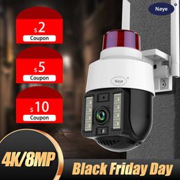 IP Cameras 8MP 4K Speed Dome Wireless WIFI Outdoor camera 5x Digital Zoom PTZ 5MP Audio CCTV Surveillance secuirty T221205