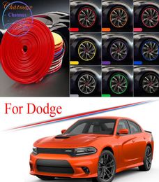 8m Multicolors Car Wheel Hub Trim pour Dodge Journey Charger Durango Ram Edge Protector Ring Tire Strip Guard Rubber Stickers5741299
