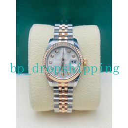 Super Quality lady Watch 5 Star Stainless Steel Rose Gold Two-tone Automatic Mechanica 31mm dial Drill nail time mark Sapphire Perpetual Women Wristwatches