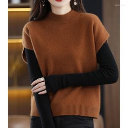 Women's Sweaters Woman Winter Cashmere Knitted Pullovers Sueter Mujer Invierno Half High Collar Office Lady Solid Spring Autumn