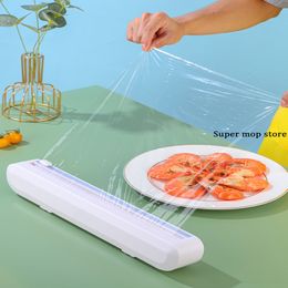 Other Kitchen Tools Cling Film Cutting Box Aluminium Foil Sliding Knife Type Storage In The Food Wrap Dispenser Cutter Accessories 221205