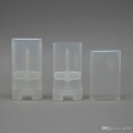 15 ML Oval Deodorant Container Plastic Deodorant Containers DIY Empty Tube Container 0.5oz White/Clear