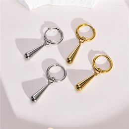 Dangle Earrings KOTiK Fashion Long Water Drop Huggie For Women Gold Silver Colour Stainless Steel Teardrop