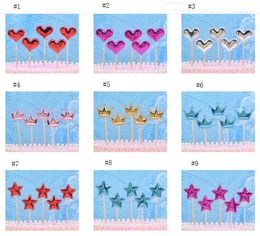 Festive Supplies Cake Toppers Star Decorations PU Birthday Party Wedding Baby Shower SN2004