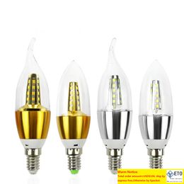 High Lumens Led Bulb E14 Energy Saving Lamps Candle Light 5W 7W 220V 110V for Chandelier Home Lighting Lamp