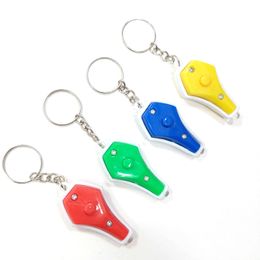 LED Keychain Pendant Creative Vase Flashlight Keychains Purple Light Keyring Promotional Gifts Key Chain